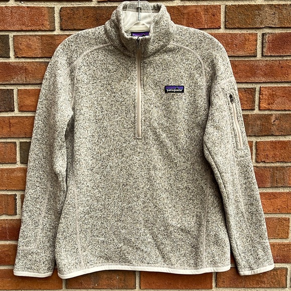 Patagonia Better Sweater 1/4 Zip Fleece Pullover Arm Pocket size S Pelican - Picture 3 of 12